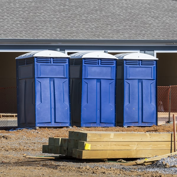 what is the expected delivery and pickup timeframe for the porta potties in Mc Connell IL